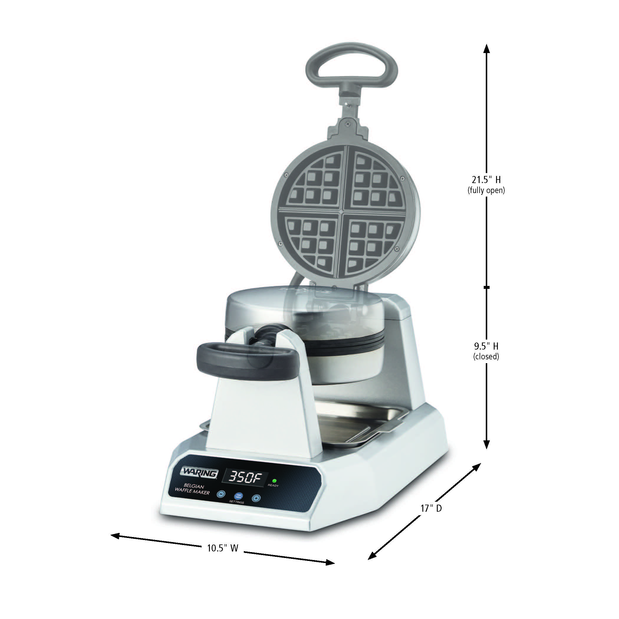 Single Belgian Waffle Maker image number 0